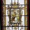 Vitraux style néogothique scènes de cabaret (246 x 210 cm) | Biron 