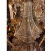 Lustre Français du XVIIIème de Forme Tige en Bronze Doré et Décor Cristal Taillé vers 1760-1770 | Biron 