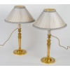 Paire de Flambeaux Aux Bustes de Femmes attribuée à Claude Galle vers 1810, montée en lampes | Biron 