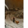 Théodore Levigne (1848-1912) Village sous la neige huile sur toile fin du XIXème siècle | Biron 