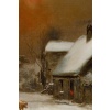 Théodore Levigne (1848-1912) Village sous la neige huile sur toile fin du XIXème siècle | Biron 