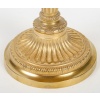 Paire de bougeoirs en bronze doré d’époque Louis XVI à décor de cannelures, montée en lampes | Biron 