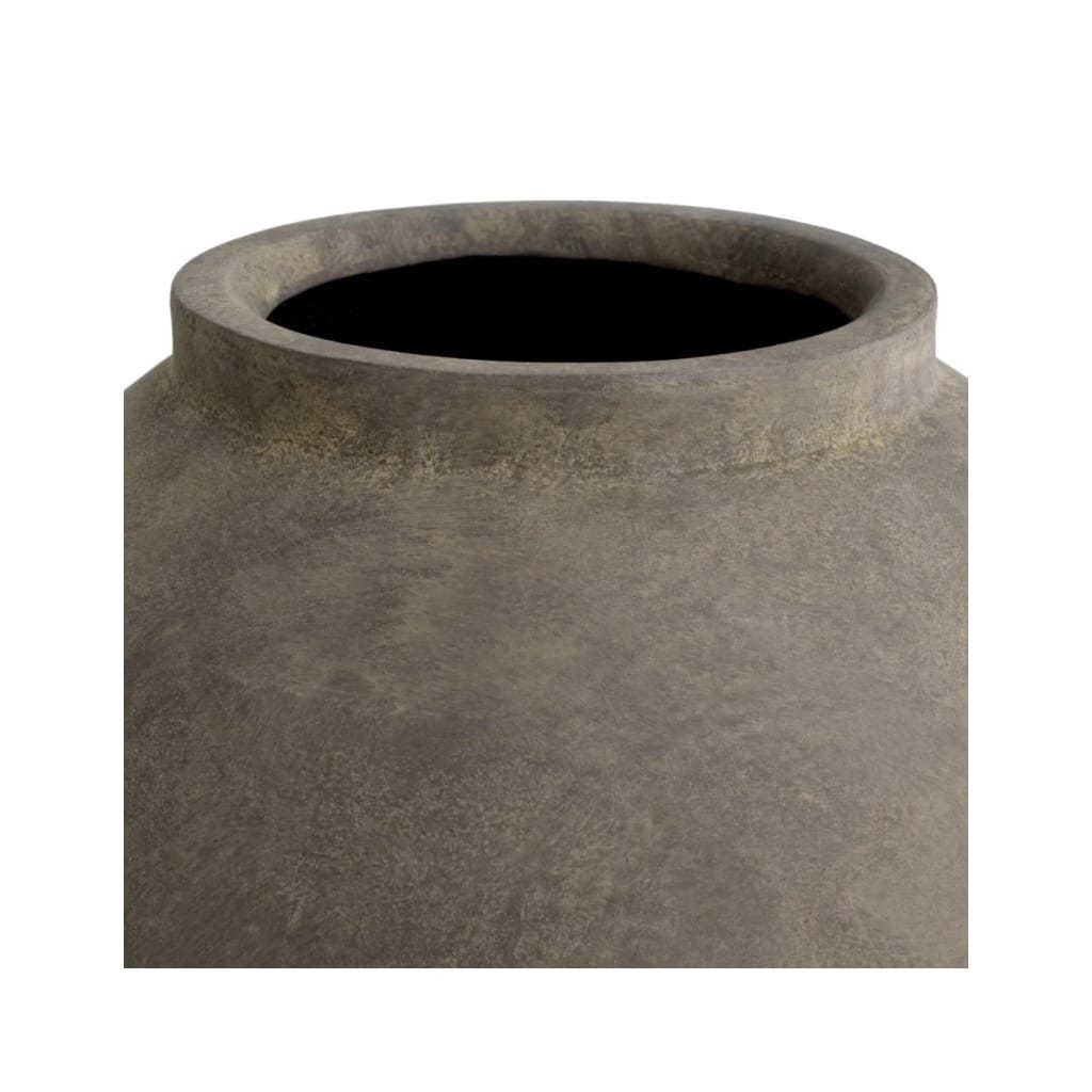 Paire de vases, Jars, couleur Taupe en terre cuite. | Biron 
