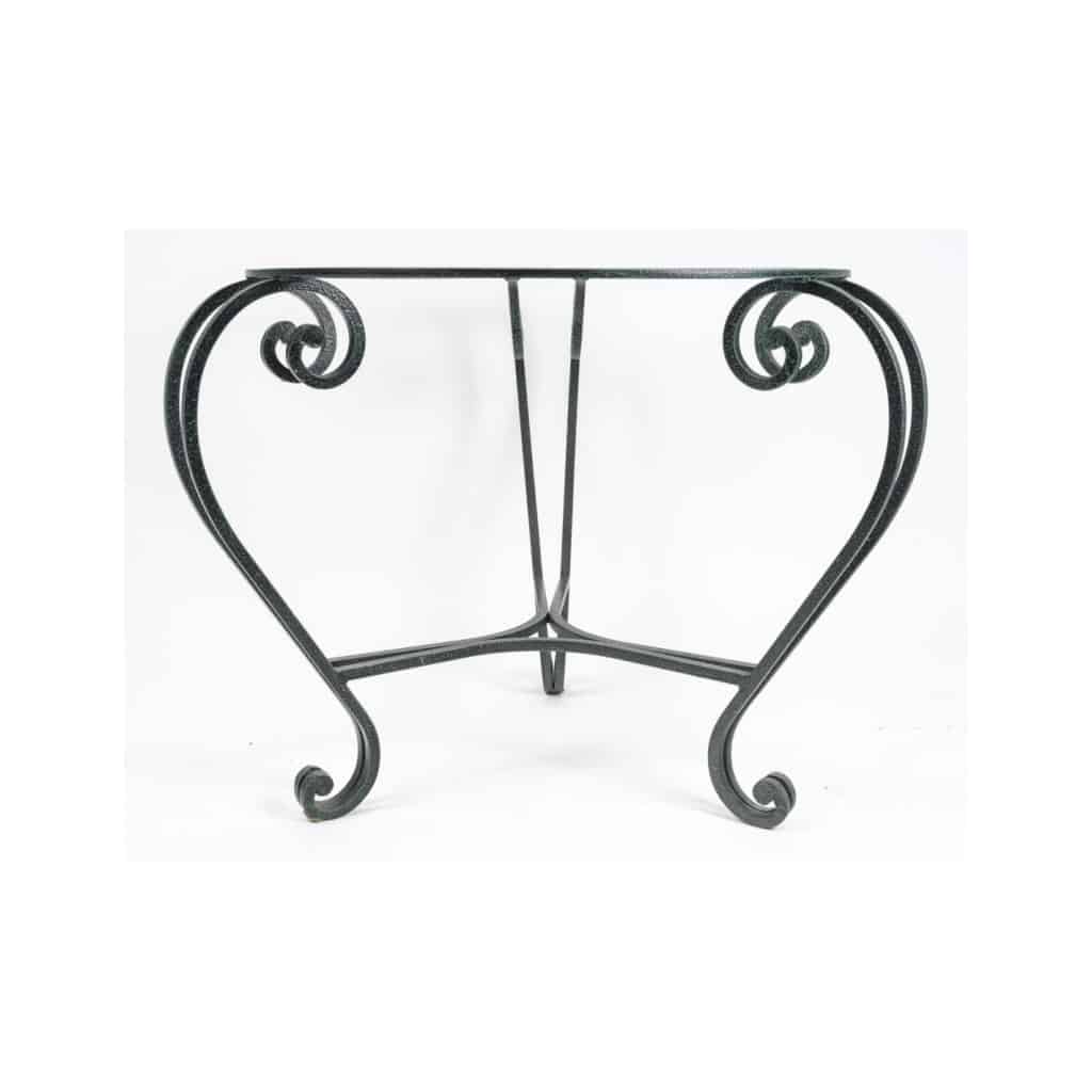Piètement de table de salle à manger en fer forgé, XXème siècle. | Biron 