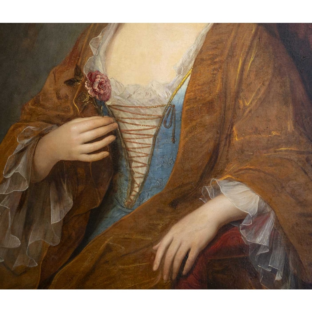  Jean-Baptiste SANTERRE (1651-1717) Portrait D’une Dame De La Noblesse XVIIIème Siècle | Biron 