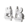 Sculpture, paire de Sphinx en marbre blanc, statue dans le goût de l’Egypte Antique, XXIème siècle. | Biron 