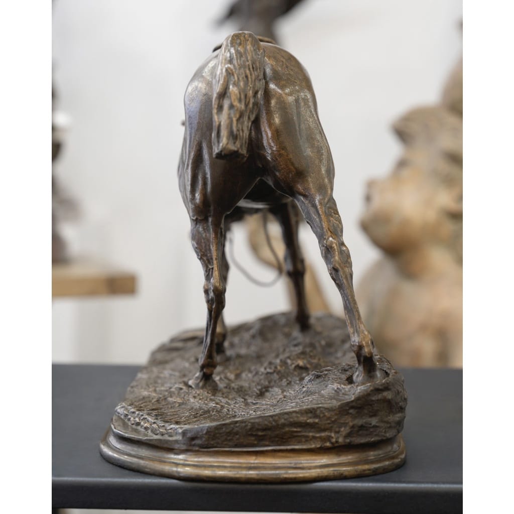 Sculpture – Jument à l’écurie , Pierre – Jules Mêne (1810-1879) – Bronze | Biron 
