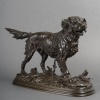 Sculpture – Chien épagneul à l’affût , Paul – Édouard Delabrièrre (1829-1912) – Bronze | Biron 
