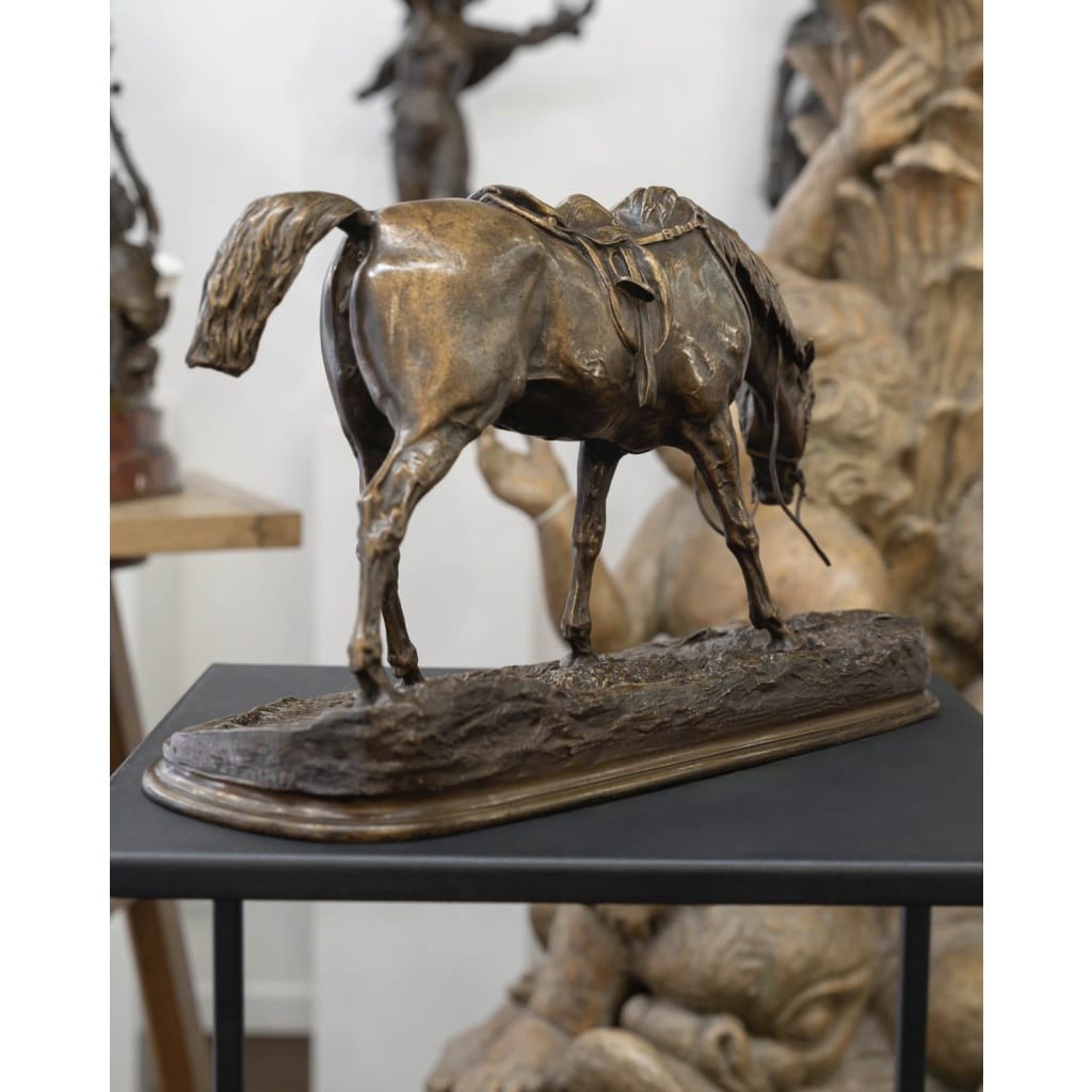 Sculpture – Jument à l’écurie , Pierre – Jules Mêne (1810-1879) – Bronze | Biron 