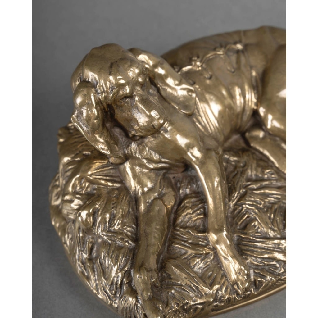 Sculpture – Chien De Meute , Emmanuel Frémiet (1824-1910) – Bronze | Biron 