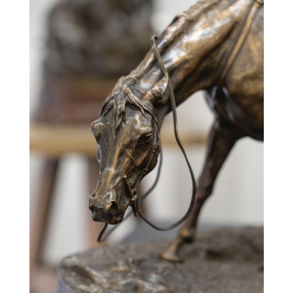 Sculpture – Jument à l’écurie , Pierre – Jules Mêne (1810-1879) – Bronze | Biron 