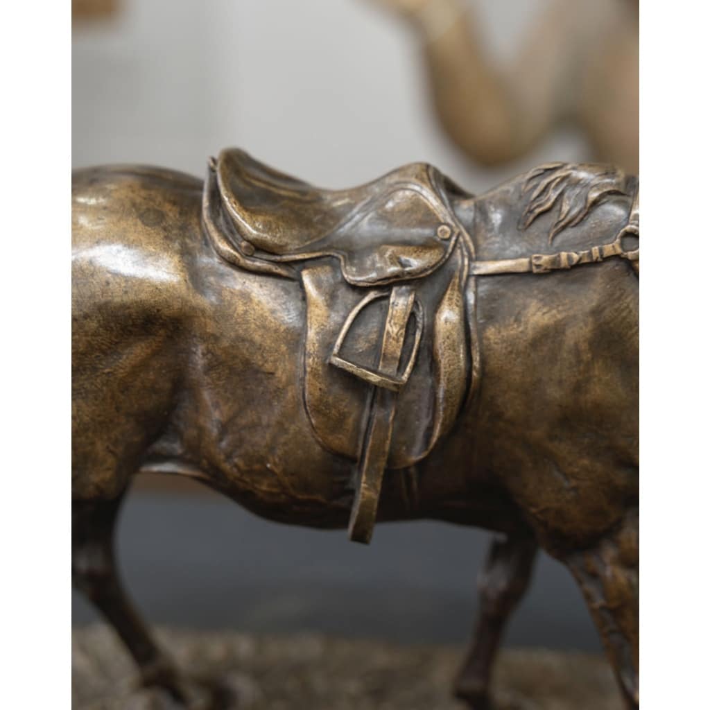 Sculpture – Jument à l’écurie , Pierre – Jules Mêne (1810-1879) – Bronze | Biron 