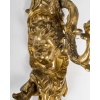 Paire d’appliques dite Aux Zéphyrs en bronze ciselé et doré XIXème siècle | Biron 