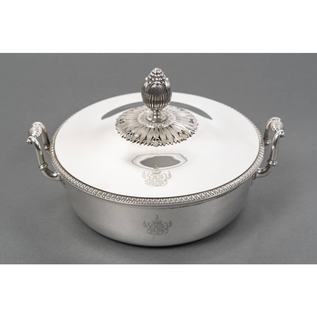 Jean Charles CAHIER – Légumier couvert en argent XIXe – 1818/1838 | Biron 