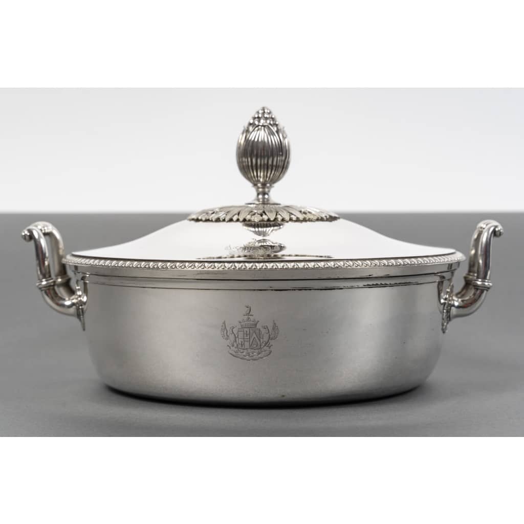 Jean Charles CAHIER – Légumier couvert en argent XIXe – 1818/1838 | Biron 