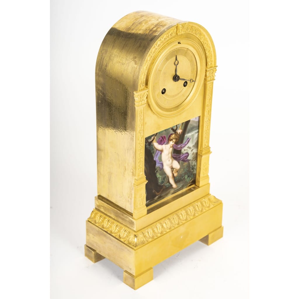 Pendule Restauration au » Jeune Zéphyr » de Prudhon, circa 1820 | Biron 