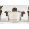 Fouquet Lapar – Service thé café 3 pièces argent massif ART DECO | Biron 