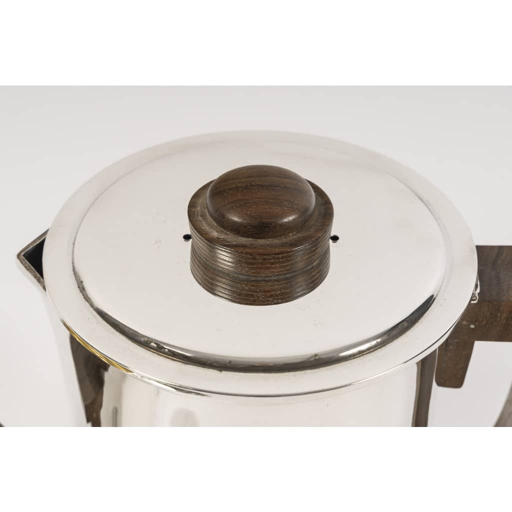 Fouquet Lapar – Service thé café 3 pièces argent massif ART DECO | Biron 