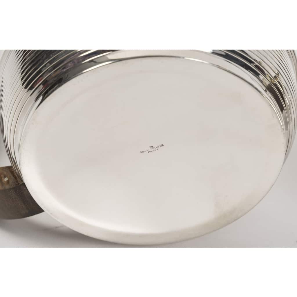 Fouquet Lapar – Service thé café 3 pièces argent massif ART DECO | Biron 