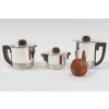 Fouquet Lapar – Service thé café 3 pièces argent massif ART DECO | Biron 