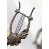 Sculpture – Élégante À La Lyre , Mathurin Moreau (1822-1912) – Bronze | Biron 
