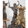 Sculpture – Élégante À La Lyre , Mathurin Moreau (1822-1912) – Bronze | Biron 