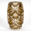 Vase « Montlhéry » verre blanc patiné sépia de René LALIQUE | Biron 