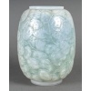 Vase « Monnaie Du Pape » verre opalescent patiné bleu vert de René LALIQUE | Biron 