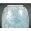 Vase « Monnaie Du Pape » verre opalescent patiné bleu vert de René LALIQUE | Biron 