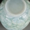 Vase « Monnaie Du Pape » verre opalescent patiné bleu vert de René LALIQUE | Biron 