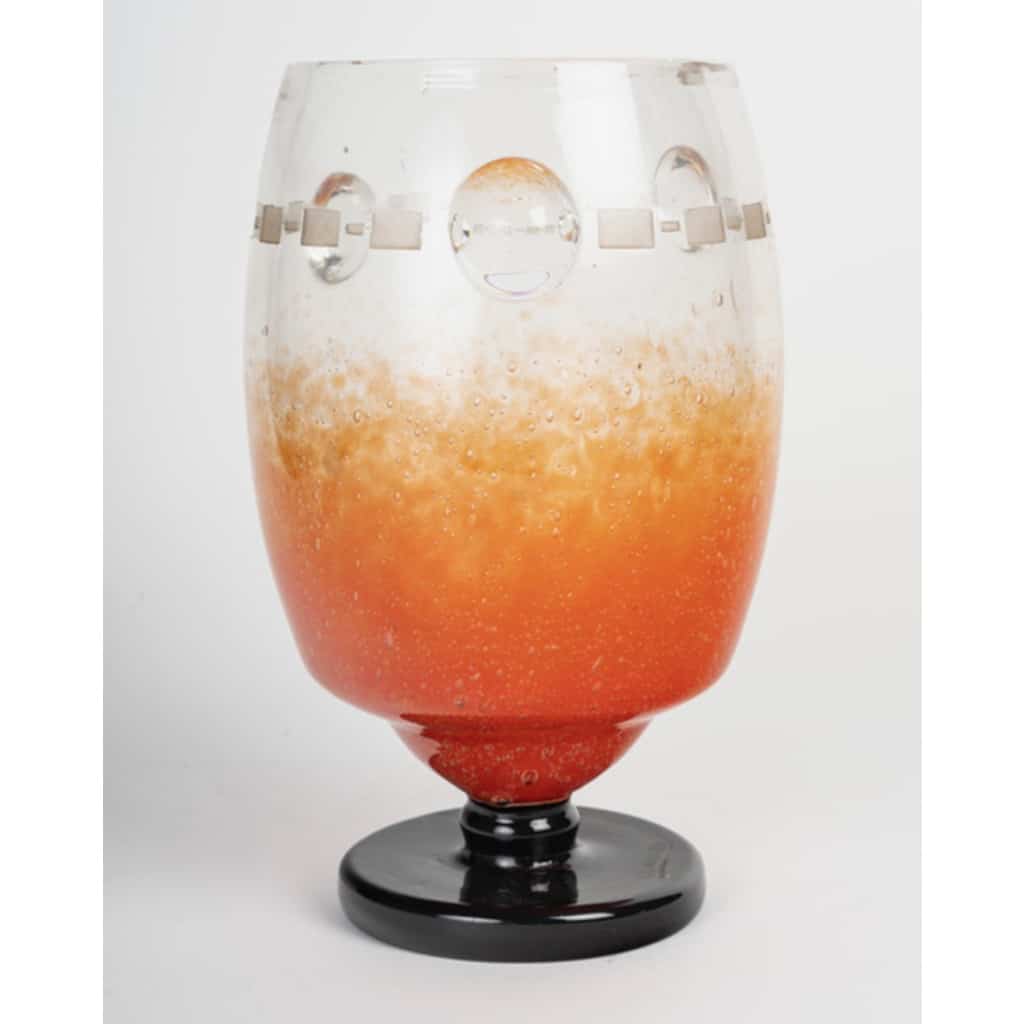 Charles Schneider (Français, 1881-1953), Vase verre marmoréen | Biron 