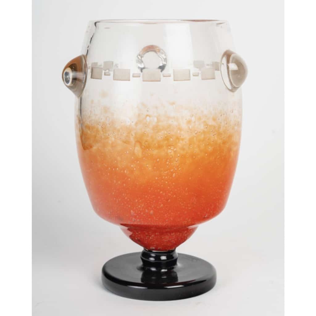 Charles Schneider (Français, 1881-1953), Vase verre marmoréen | Biron 