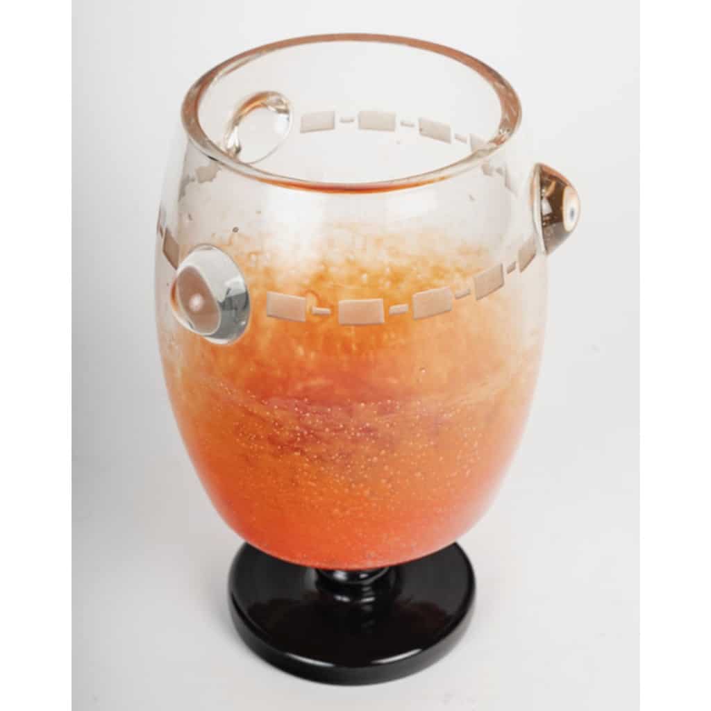 Charles Schneider (Français, 1881-1953), Vase verre marmoréen | Biron 