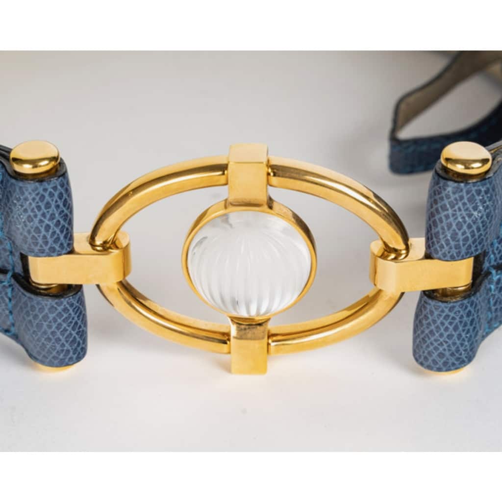 LALIQUE : Ceinture cuir et cristal | Biron 