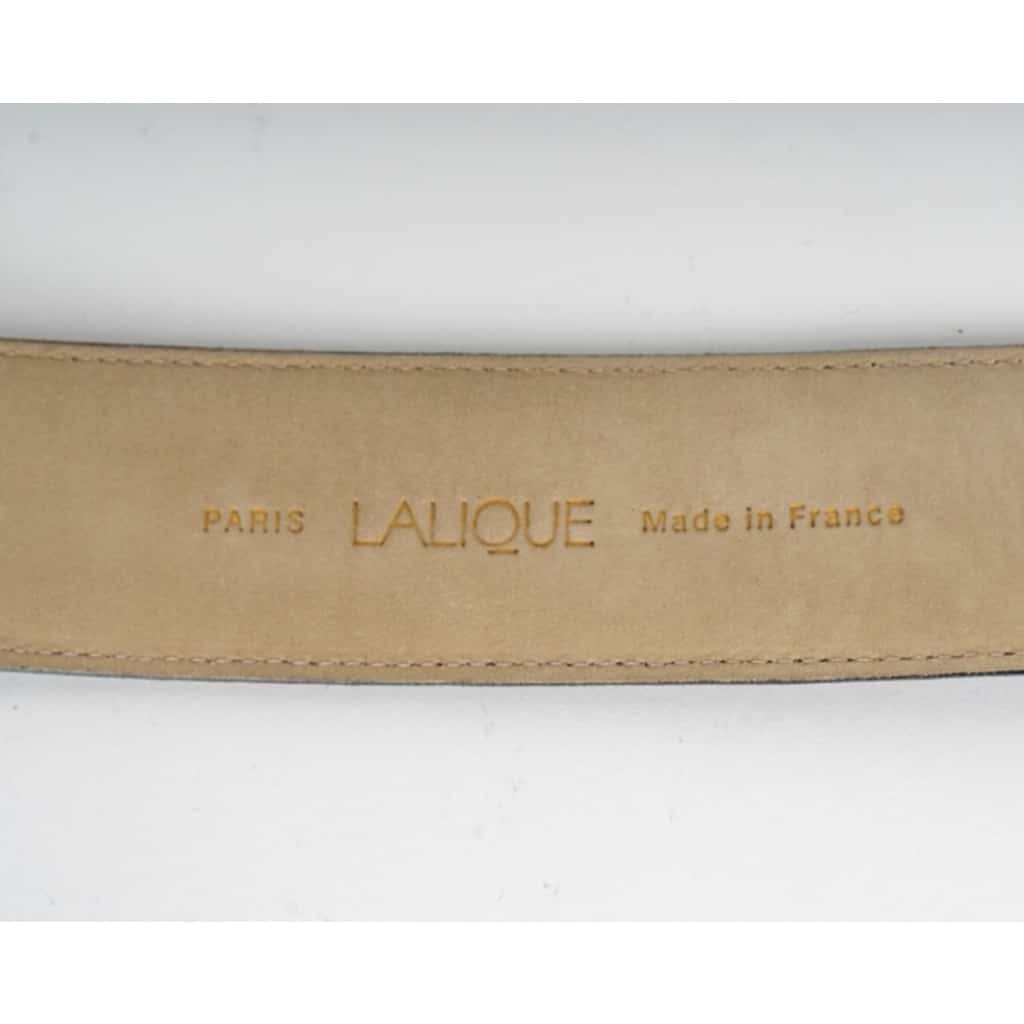 LALIQUE : Ceinture cuir et cristal | Biron 