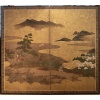 Paravent japonais à 2 panneaux époque Edo 17/18ème siècle | Biron 