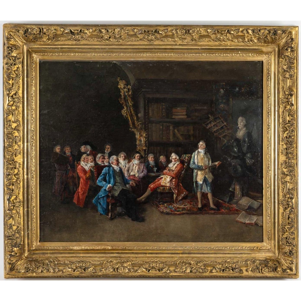 Cristobal Piza Ensenyat (1850-1936) Chez L’Antiquaire, huile sur toile | Biron 