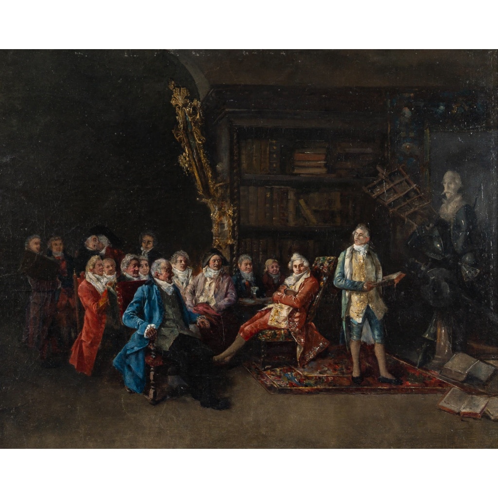 Cristobal Piza Ensenyat (1850-1936) Chez L’Antiquaire, huile sur toile | Biron 