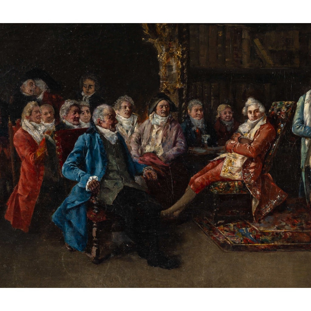 Cristobal Piza Ensenyat (1850-1936) Chez L’Antiquaire, huile sur toile | Biron 