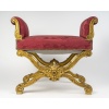 Tabouret curule avec accotoirs Napoléon III | Biron 