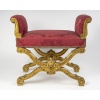Tabouret curule avec accotoirs Napoléon III | Biron 
