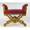 Tabouret curule avec accotoirs Napoléon III | Biron 