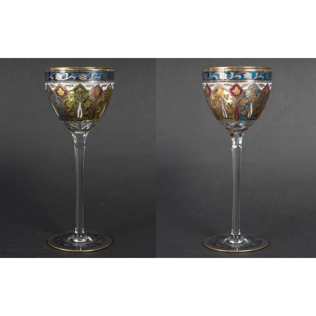 2 verres Fritz Heckert | Biron 