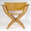 Fauteuil Et Tabouret Pliants « Pippa » Cuir Et Bois de HERMES | Biron 