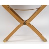 Fauteuil Et Tabouret Pliants « Pippa » Cuir Et Bois de HERMES | Biron 