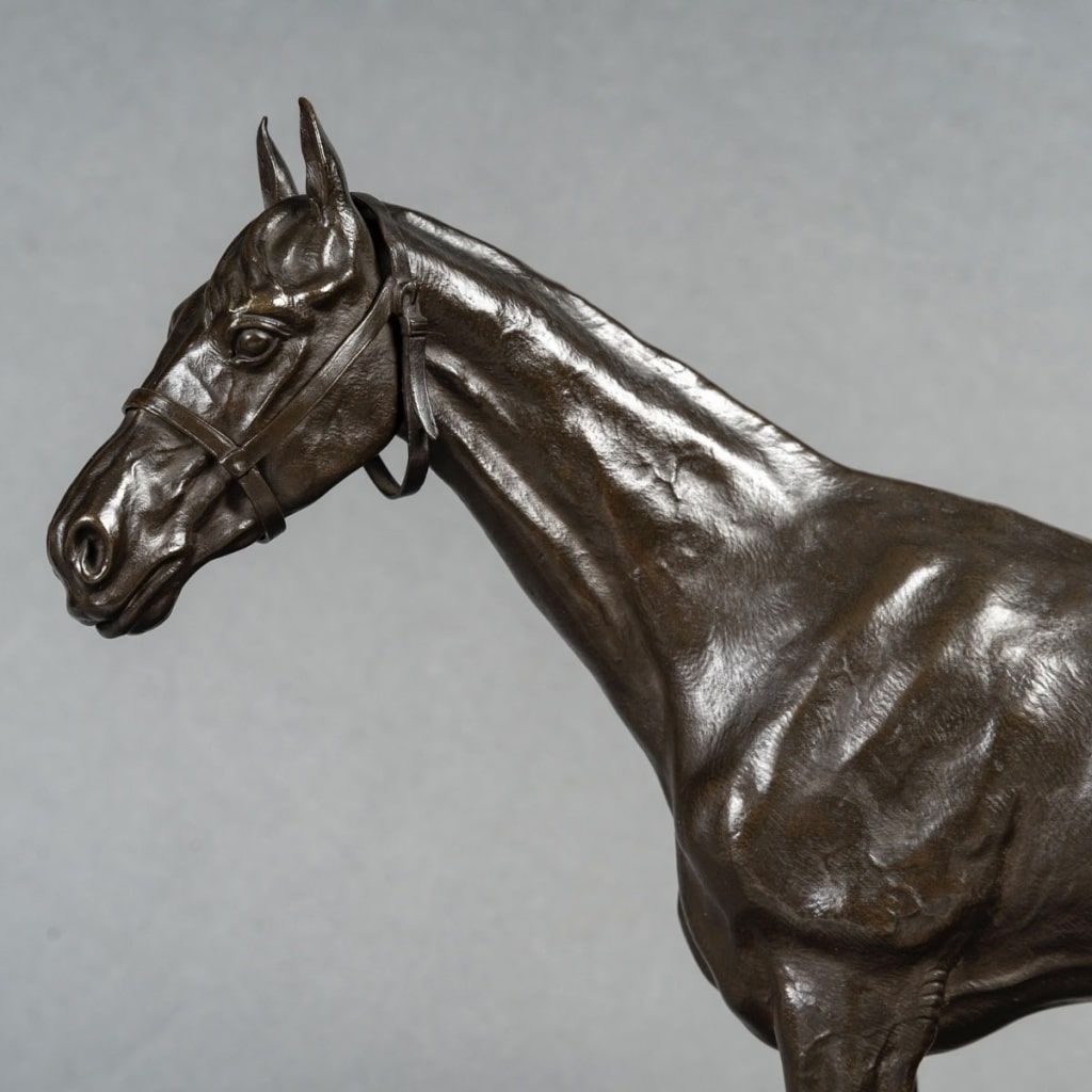 Sculpture – Cheval De Course , Henri De Vains (1851-1909) – Bronze | Biron 
