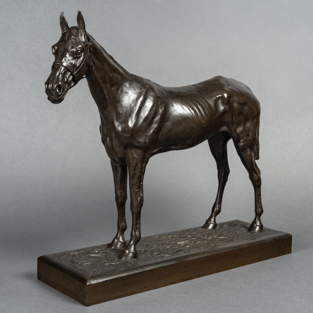Sculpture – Cheval De Course , Henri De Vains (1851-1909) – Bronze | Biron 