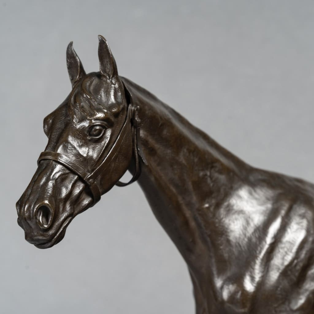 Sculpture – Cheval De Course , Henri De Vains (1851-1909) – Bronze | Biron 