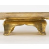 Ravissante coupe quadripode en bronze cloisonné, représentant une fée drapée dans un tissu rose et tenant la main d’un amour. Période Napoléon 3. | Biron 