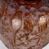 Vase « Perruches » verre ambre patiné blanc de René LALIQUE | Biron 
